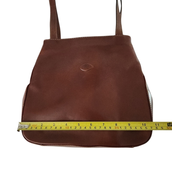 THE TREND Brown Leather Shoulder Bag made in Italy - Picture 12 of 16